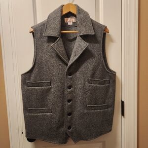 Filson Mackinaw Wool Western Vest XL Like New!
